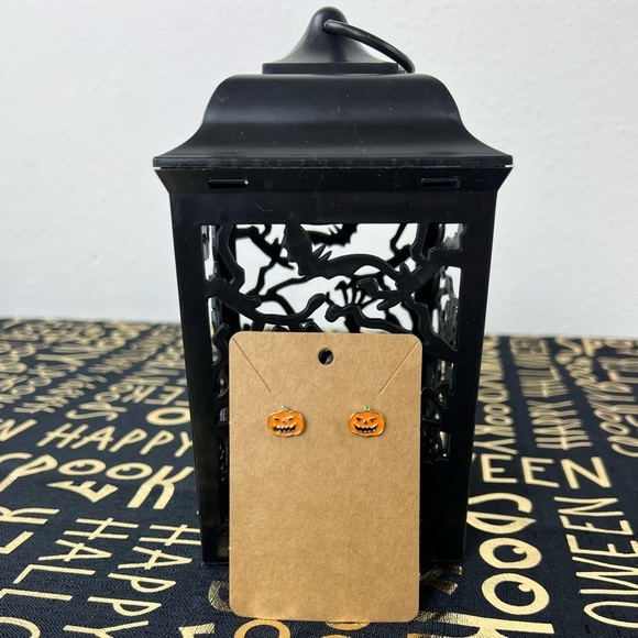 Halloween Earrings - Pumpkin - Picture 2 of 3